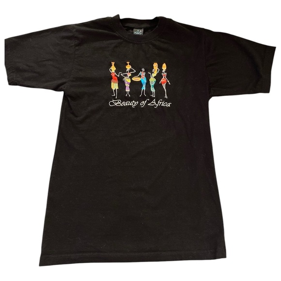 Tops - Beauty of Africa Colorful Tee 90s Style